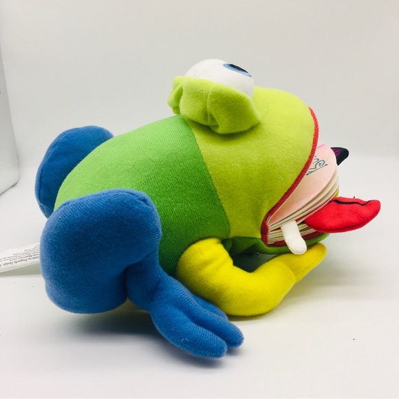 Monday the Bullfrog Book Plush Stuffed Animal  Interactive Toy Puppet POP UP - Picture 2 of 9
